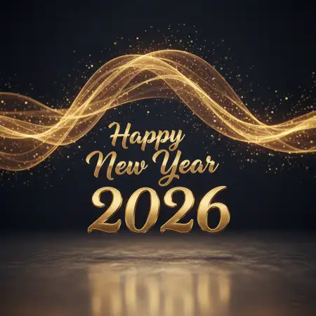 Free Happy New Year 2026 Minimalist Background Background Download