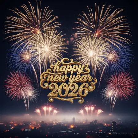 Happy New Year 2026 Night Sky Celebration Images - Free Happy New Year 2026 Download