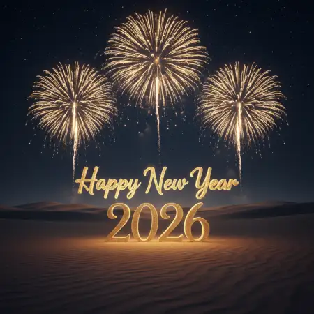 Free Happy New Year 2026 Premium Greeting Poster Design Background Download