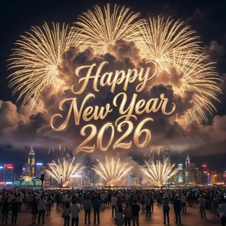 Happy New Year 2026 Text Style - Free Happy New Year 2026 Download