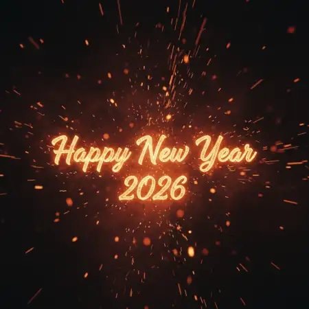 Free Happy New Year 2026 Wishes Business Background Download