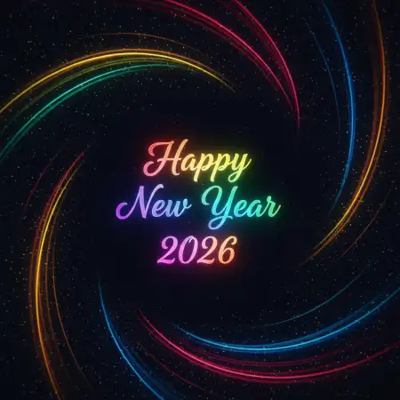 Free Happy New Year 2026 Wishes English Quotes Background Download