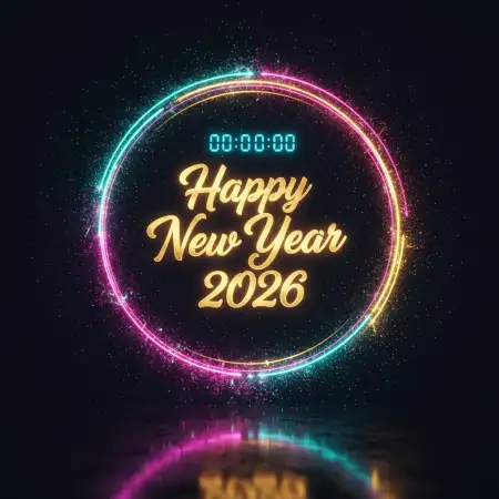 Free Happy New Year 2026 Wishes For Employees Background Download