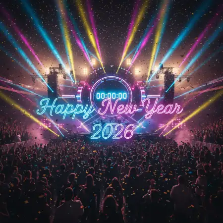 Free Happy New Year 2026 Wishes Hd Greeting Cards Background Download