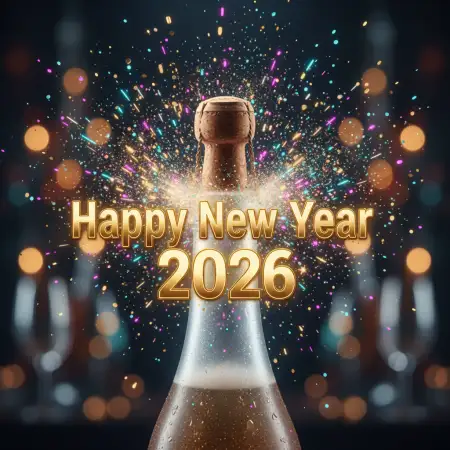Free Happy New Year 2026 Wishes Modern Background Download