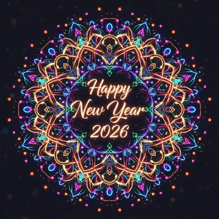 Free Happy New Year 2026 Wishes Night Background Download