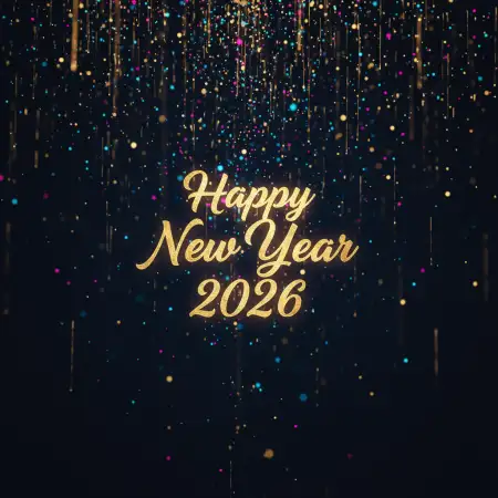 Free Happy New Year 2026 Wishes Positive Vibes Background Download