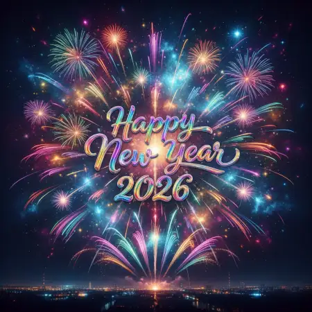 Free Happy New Year 2026 Wishes Prosperity Background Download