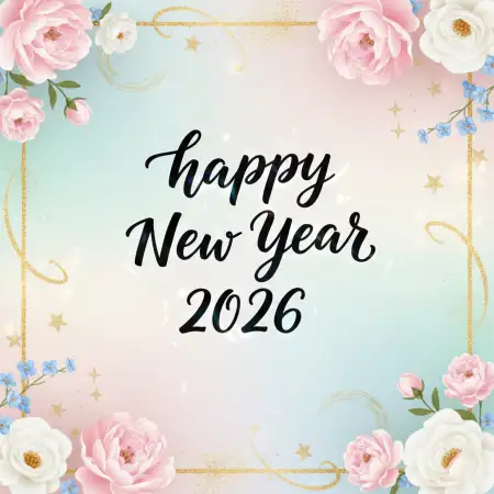 Free Happy New Year 2026 Wishes Romantic Background Download