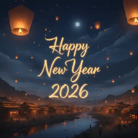 Free Happy New Year 2026 Wishes Spiritual Background Download