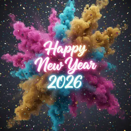 Free Happy New Year 2026 Wishes Success Background Download