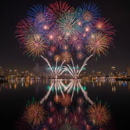 Free Happy New Year Background Bokeh Lights Background Download