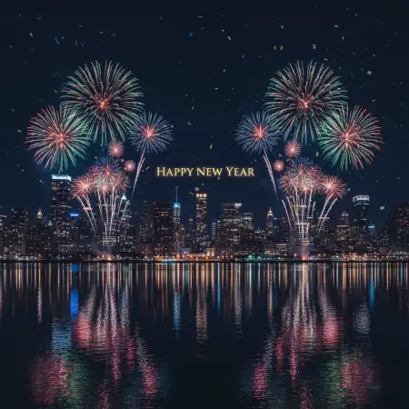 Happy New Year Background Fireworks Hd - Free New Year Fireworks Background Download