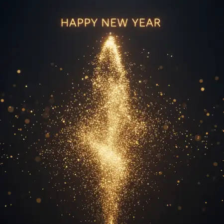 Free Happy New Year Background Gold Theme Background Download