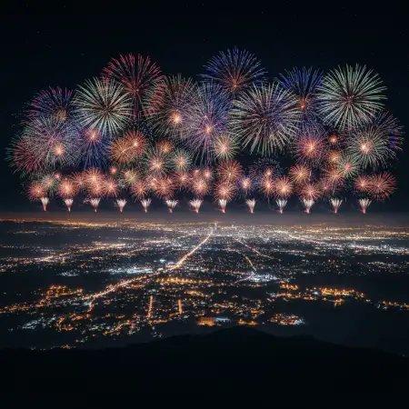 Happy New Year Fireworks Background Hd - Free New Year Fireworks Background Download