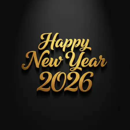 Free Happy New Year Greeting Card 2026 Background Download
