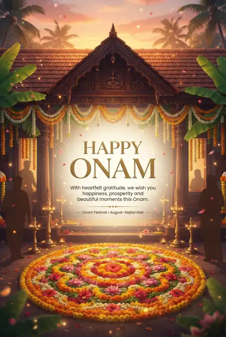 Happy Onam 2026 Wishes For A Prosperous Year - Free Happy Onam 2026 Download