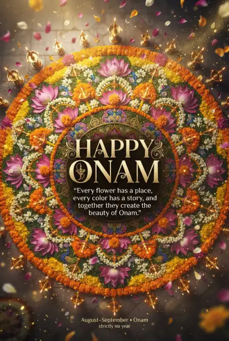 Happy Onam 2026 Wishes With Beautiful Quotes - Free Happy Onam 2026 Download
