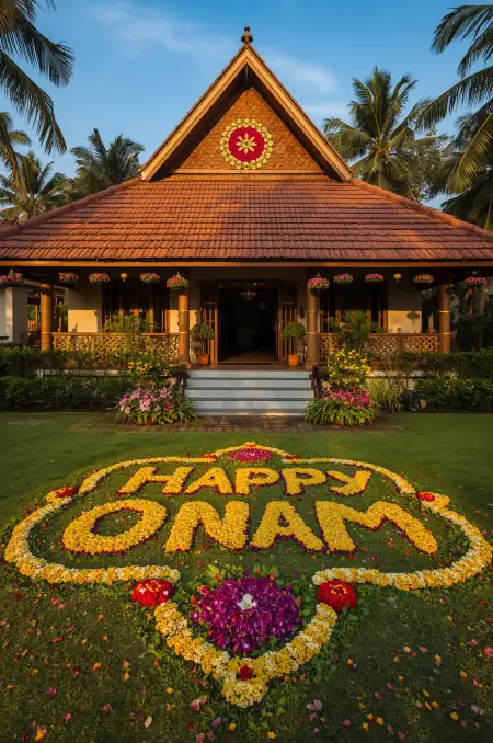 Happy Onam Kathakali Face Art Hd Images - Free Happy Onam Download
