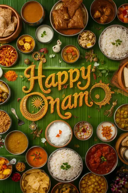 Happy Onam Sadya Food Items List - Free Happy Onam Download