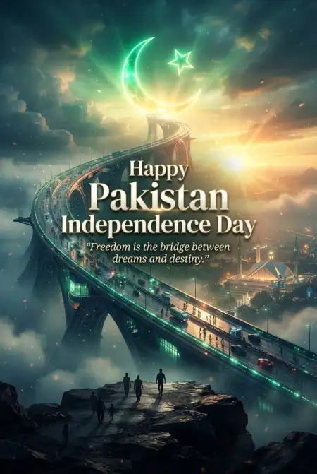 Happy Pakistan Independence Day 2026 Instagram Banner - Free Pakistan Independence Day 2026 Download