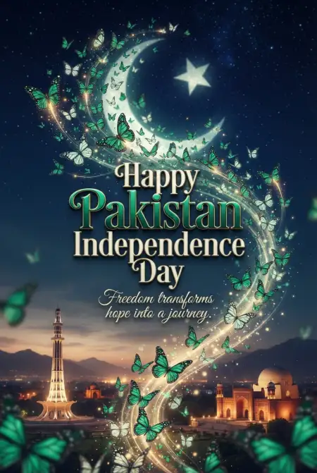 Happy Pakistan Independence Day 2026 Wishes Image - Free Pakistan Independence Day 2026 Download