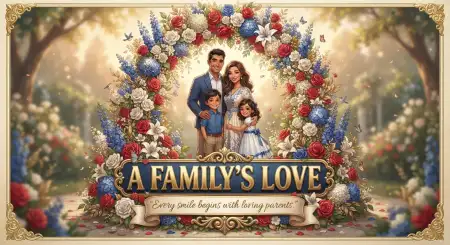 Happy Parents Day Family Celebration Graphics - Free American Parents Day 2026 Download