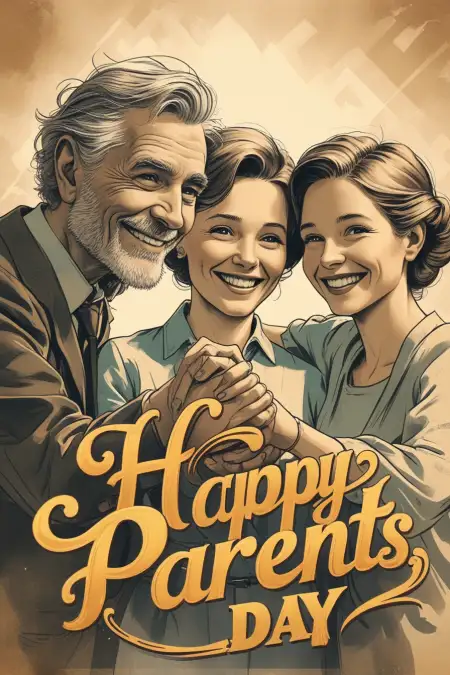 Happy Parents Day Handmade Card Design - Free Happy Parents Day Download