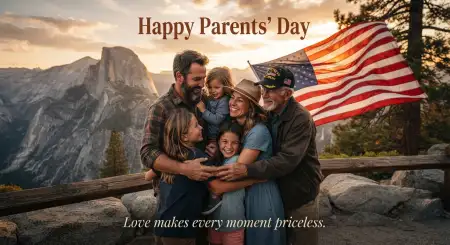 Happy Parents Day Instagram Post Template - Free American Parents Day 2026 Download