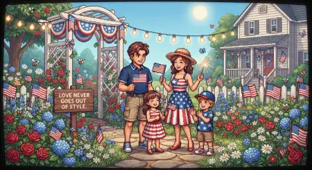 Happy Parents Day Patriotic Family Artwork - Free American Parents Day 2026 Download