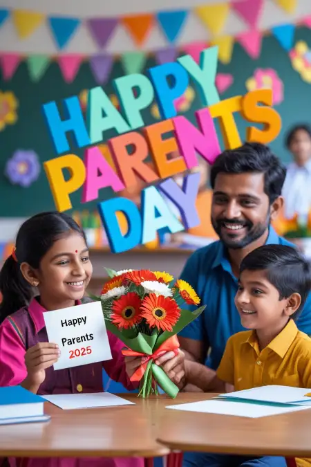 Happy Parents Day Poster For School Project - Free Happy Parents Day Download