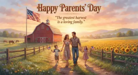 Happy Parents Day Premium Poster Design - Free American Parents Day 2026 Download