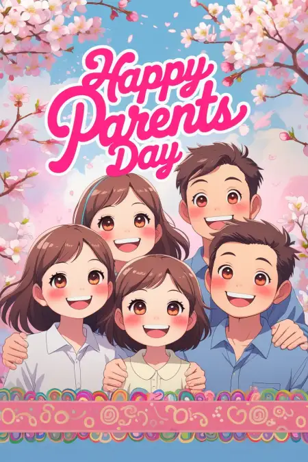 Happy Parents Day Whatsapp Image With Quote - Free Happy Parents Day Download