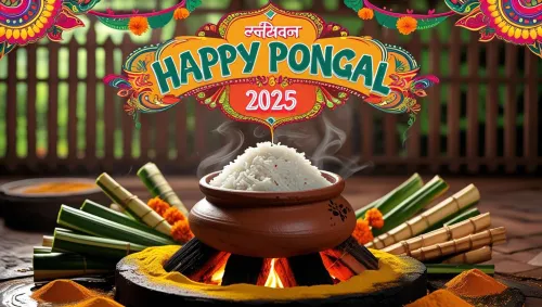 happy pongal 2025 festive images with decorations