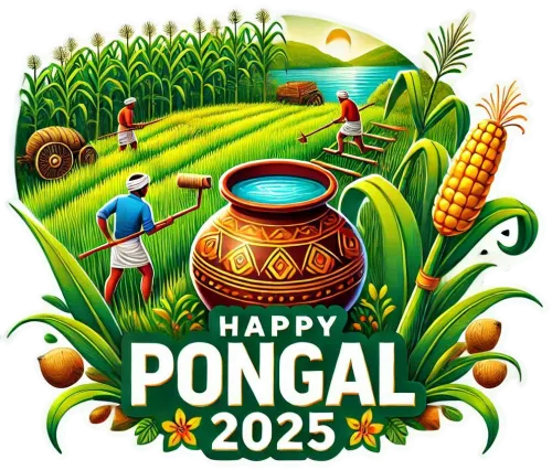 happy pongal 2025 png free download