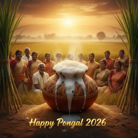 Happy Pongal Wishes 2026 With Beautiful Images - Free Happy Pongal Wishes 2026 Download