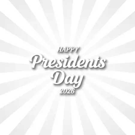 Happy Presidents Day 2026 Creative Typography Poster - Free Happy Presidents Day 2026 Download