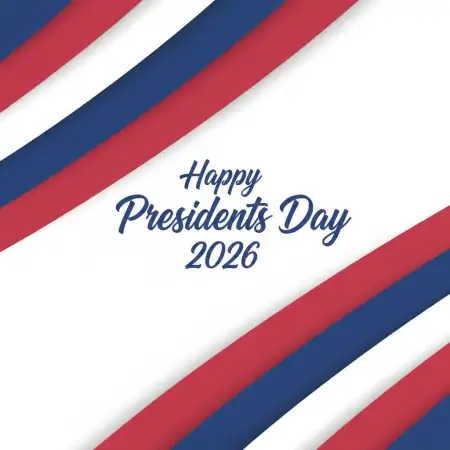 Happy Presidents Day 2026 Minimalist Background - Free Happy Presidents Day 2026 Download