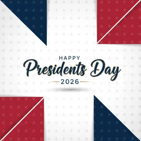 Happy Presidents Day 2026 Patriotic Typography - Free Happy Presidents Day 2026 Download