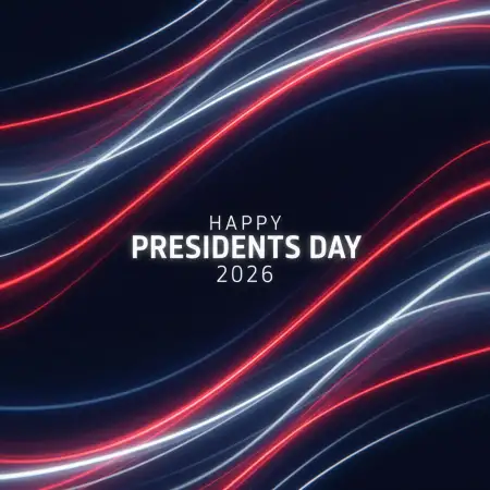 Happy Presidents Day 2026 Red Blue Abstract Background - Free Happy Presidents Day 2026 Download