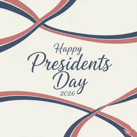 Happy Presidents Day 2026 Stylish Text Design - Free Happy Presidents Day 2026 Download