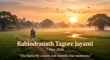 Happy Rabindranath Tagore Jayanti Classy Background