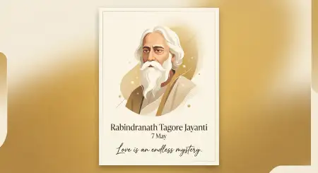 Happy Rabindranath Tagore Jayanti Digital Painting