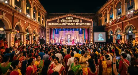 Happy Rabindranath Tagore Jayanti Festival Images