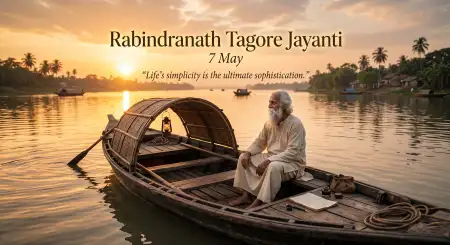 Happy Rabindranath Tagore Jayanti High Quality Wallpaper