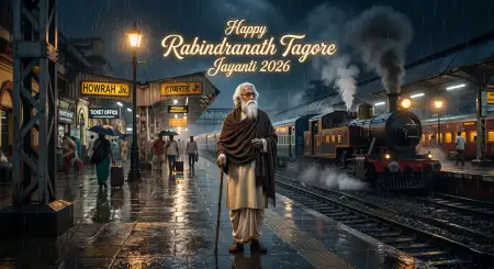 Happy Rabindranath Tagore Jayanti Instagram Caption