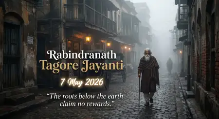 Happy Rabindranath Tagore Jayanti Quote Images