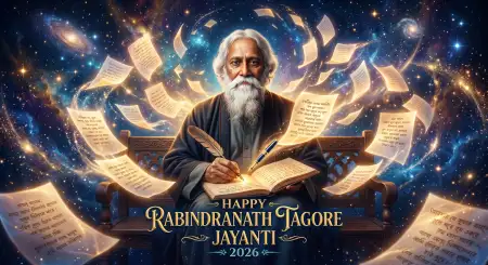 Happy Rabindranath Tagore Jayanti Unique Poster