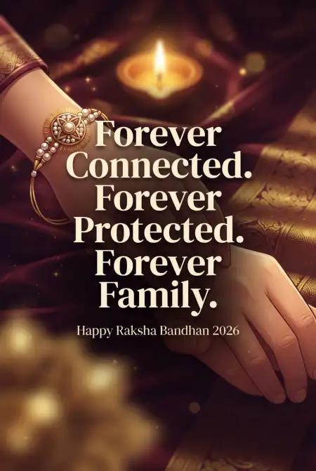 Happy Rakhi 2026 Beautiful Messages For Family - Free Happy Raksha Bandhan Wishes 2026 Download