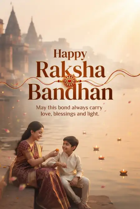 Happy Rakhi 2026 Greeting Images - Free Happy Rakhi Wishes 2026 Download